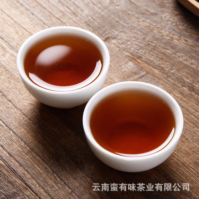 Yunnan Puerh Ripe Tea, Menghai Glutinous Fragrance Tea Fossilised Loose Tea 500g