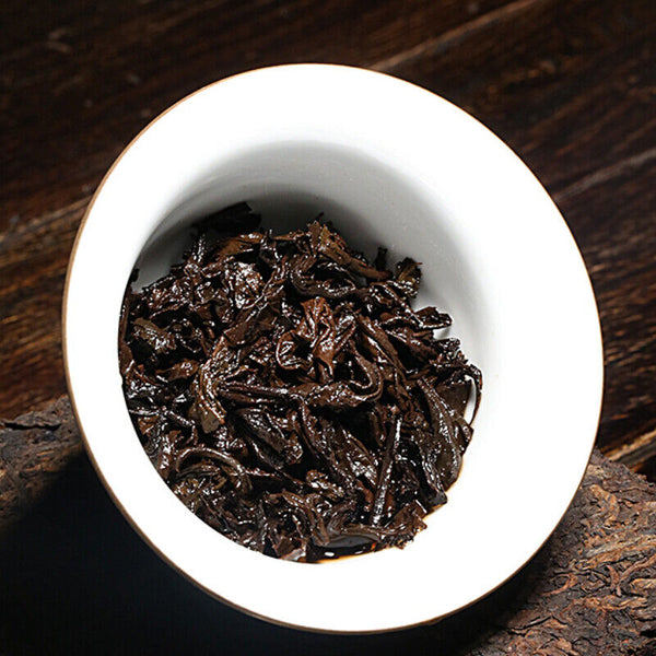 HelloYoung TeaYunnan Natural Cooked Pu-erh Black Tea 1000g Chinese Aged Pu-Erh Tea Gold Brick