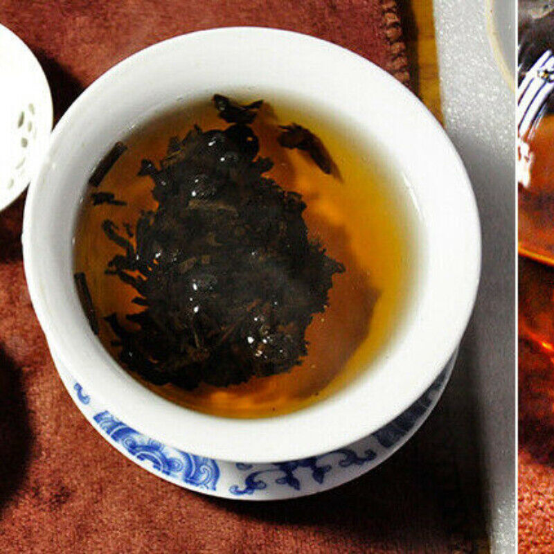 HelloYoung TeaPu-Erh Tea Cake Ancient Tree Black Tea Gift 357g Yunnan Puerh Tea 7598 Ripe