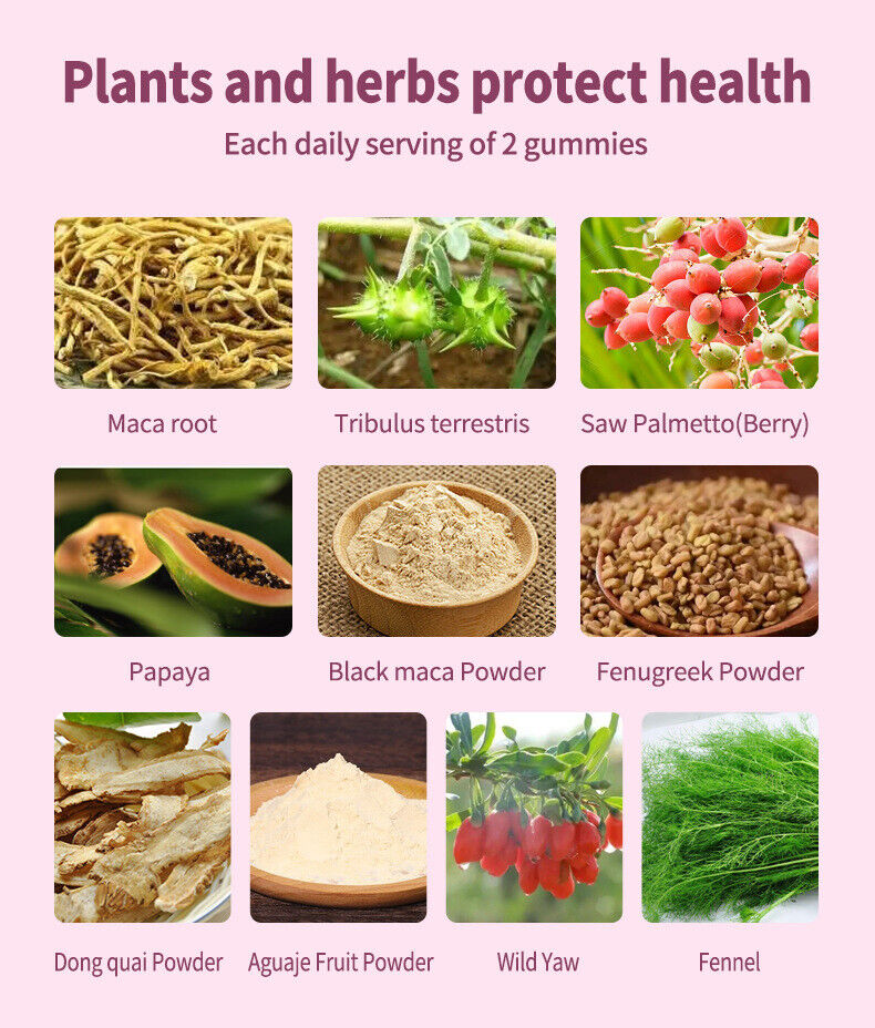 100% Natural Maca Root  Butt Firming BBL-Gummies for Butt Hips Enlargement Plus