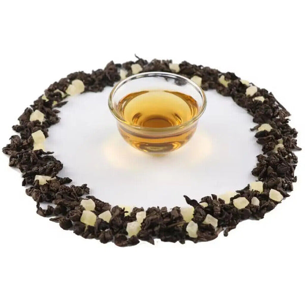Peach Flavor Dark Oolong Top Quality Black Oolong Tea Mixed Fruits Tea 100g