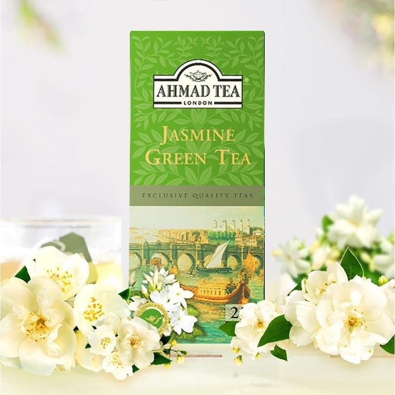 2g*25 bags Boxed Bagged Tea UK AHMAD TEA Jasmine Flavored Green Tea Main image