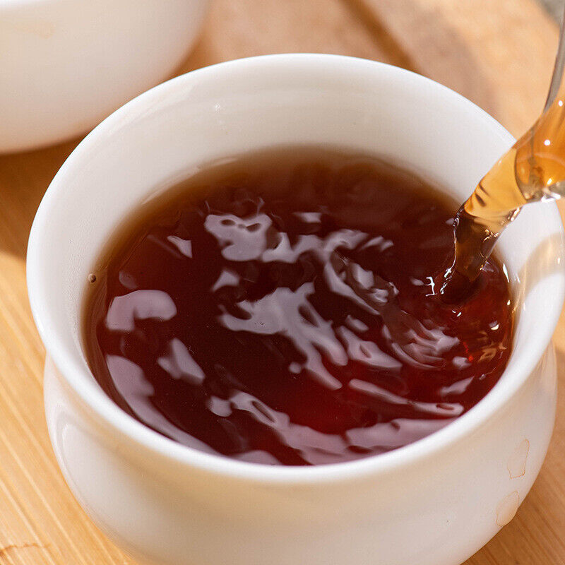 HelloYoung 357g Organic Puerh Ripe Tea Yunnan Menghai Tea Cake Healthy Drink