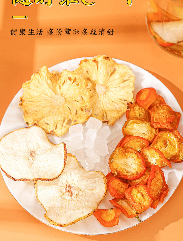 Independent Bags for Throat Dryness Relief Fruit Tea with Kumquat Pineapple Pear