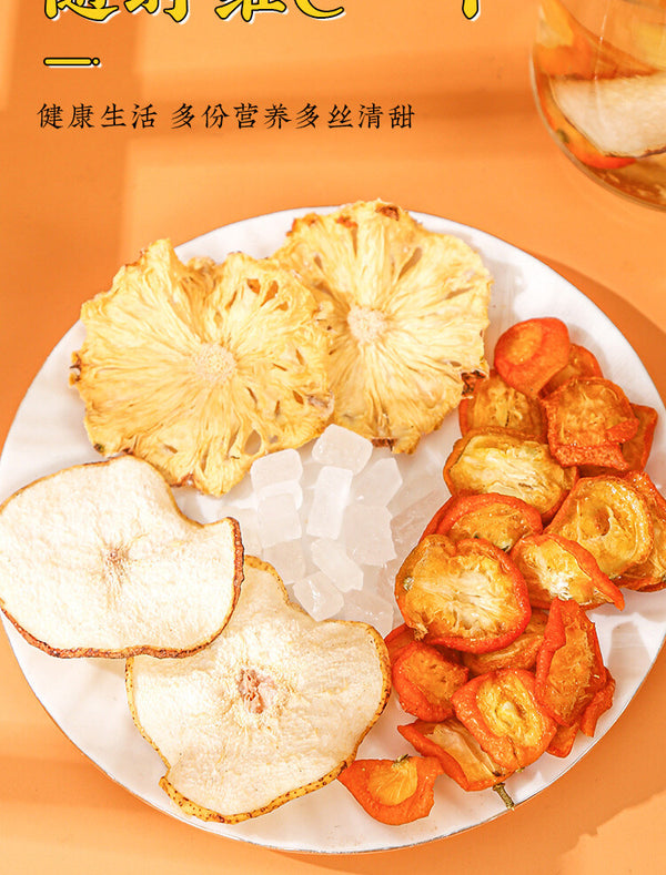 Independent Bags for Throat Dryness Relief Fruit Tea with Kumquat Pineapple Pear
