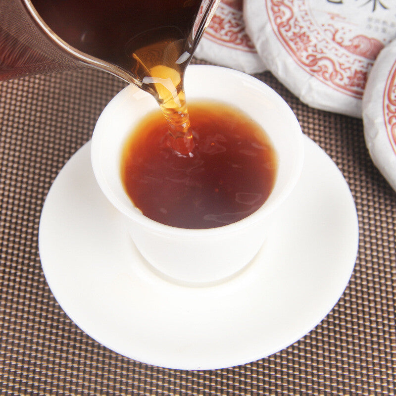 50g*10 Pcs Old Flavor Aged Small Cake Tea Yunnan Pu'er Tea Ripe Tea Cake