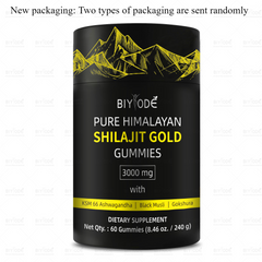 Energy Boost Reine Himalaya Shilajit Gummis | Mit Ashwagandha,Gokshura & anderen