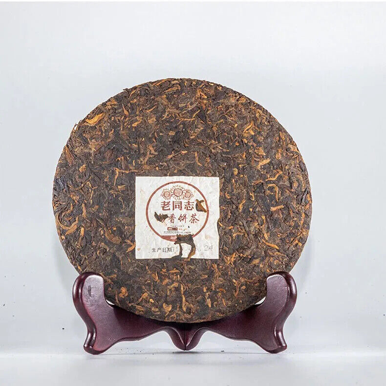 Lao tong zhi brand Yunnan puer tea cake 357 gram shu puerh cha bing good quality Main image