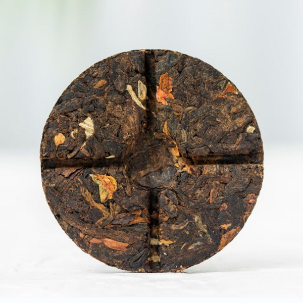 HelloYoung Rose Puerh Tea Iron Box Yunnan Seven Zi Cake Ripe Tea 200g/7.05oz
