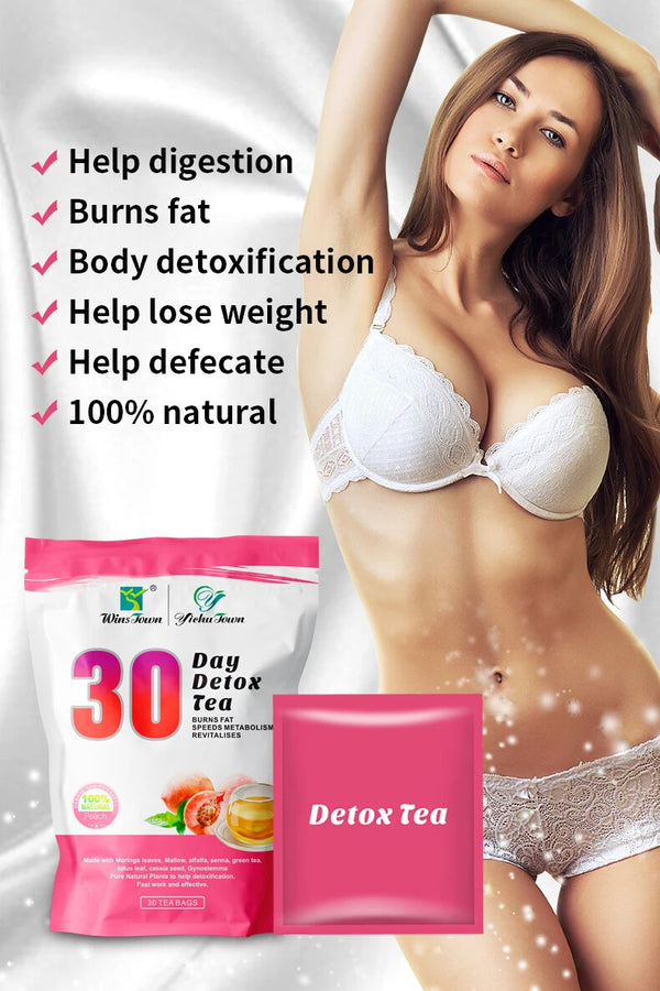 30 Day Detox Slimming Tea Peach Fruit Tea Bags Flat Tummy Tea Shaped Skinny