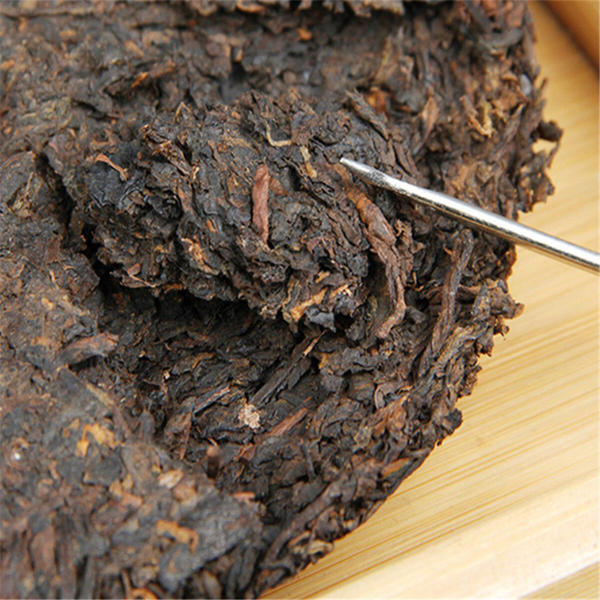 357g/12.59oz High Recommended Black Tea Cooked Compressed Ogranic Puer Tea Cake