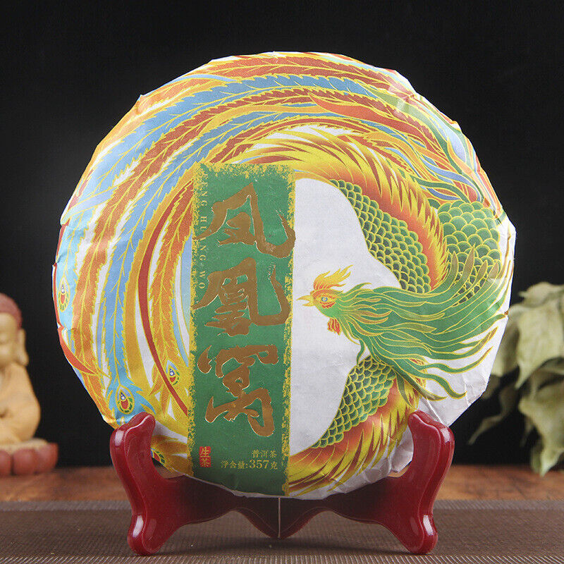 357g Yiwu Phoenix Nest Ancient Tree Pu-erh Green Tea Pu-erh Tea Cake