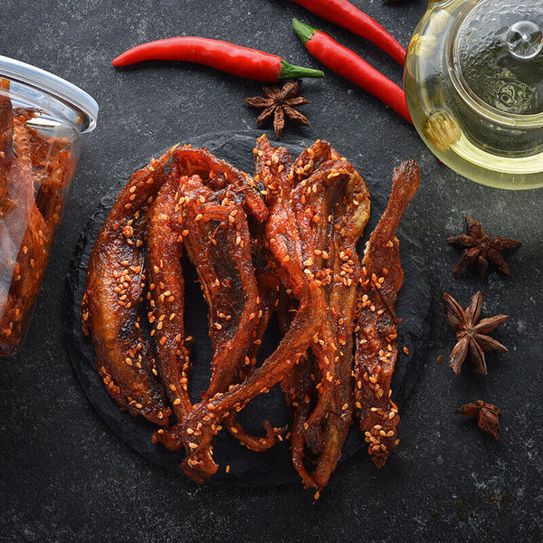 Spicy Bombay Duck Dried Fish Slices Ready-to-eat Seafood Snacks Specialty