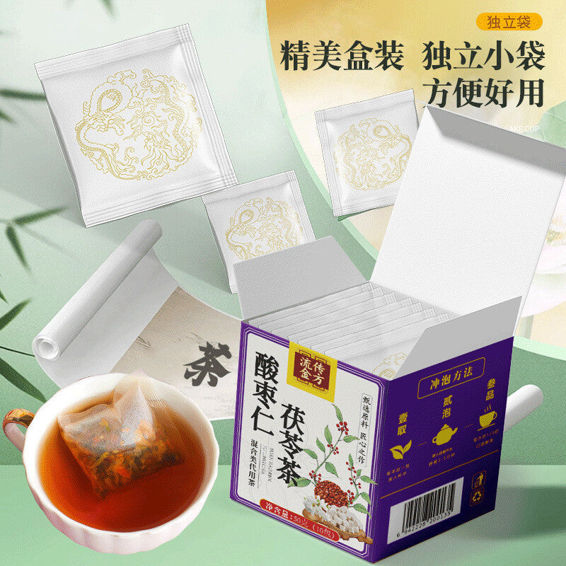 Poria Tea with Sour Date Kernel Lily Mulberry Sleep Tea Health Tea Main image