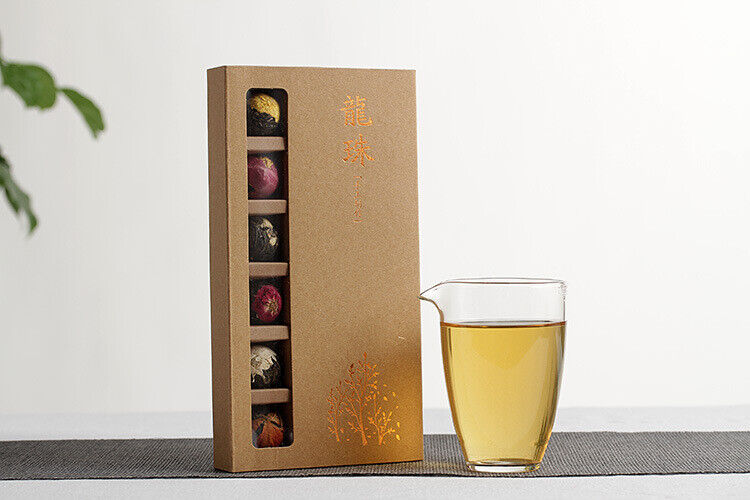 HelloYoung Yunnan Pu-erh Flower Tea Dragon Pearl 18 raw tea 6 flavor combination flower tea