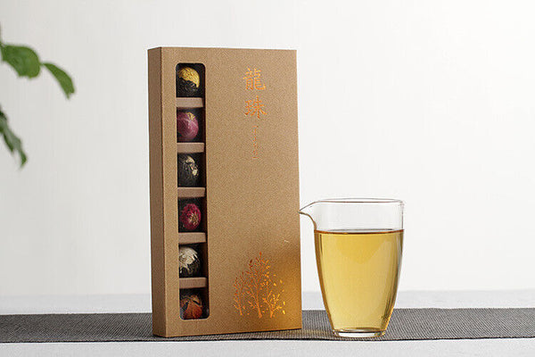 HelloYoung Yunnan Pu-erh Flower Tea Dragon Pearl 18 raw tea 6 flavor combination flower tea