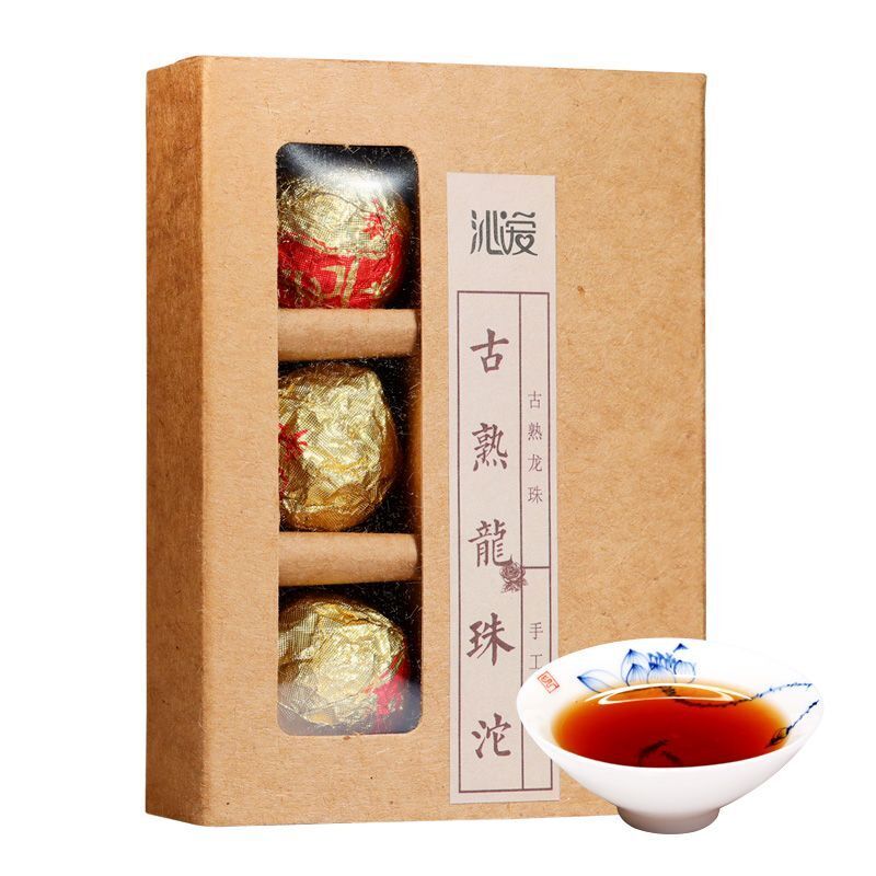 Thé Pu'er Thé cuit Thé Dragon Ball du vieil arbre Mini Tuo Thé  Menghai Thé cuit Secondary image