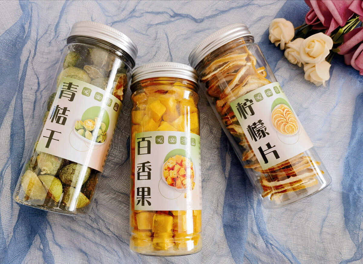 HelloYoung Green orange lemon passion fruit tea kumquat slices summer cold brew tea bottle