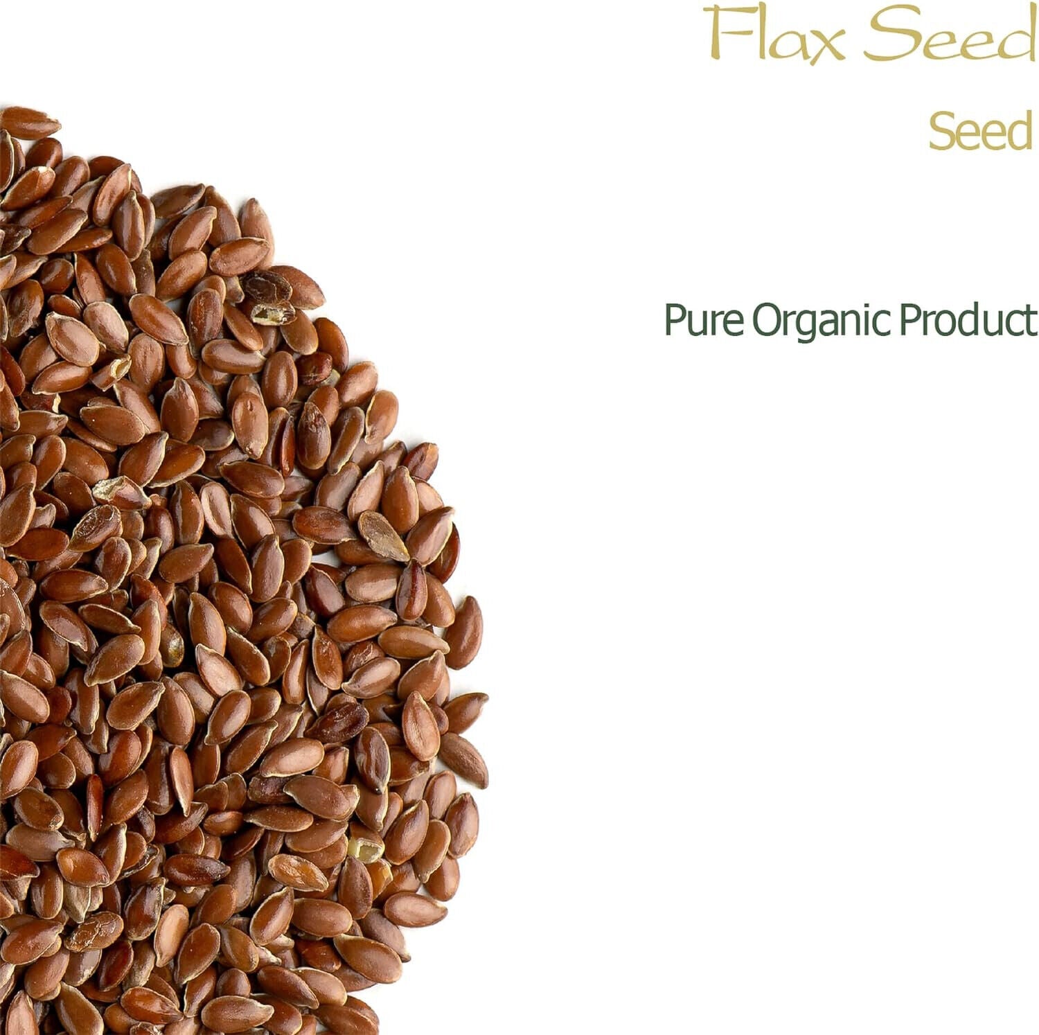 Whole Flax Seeds Organic Flaxseed - Culinairy Grade Flax Seed - Linseeds 200g