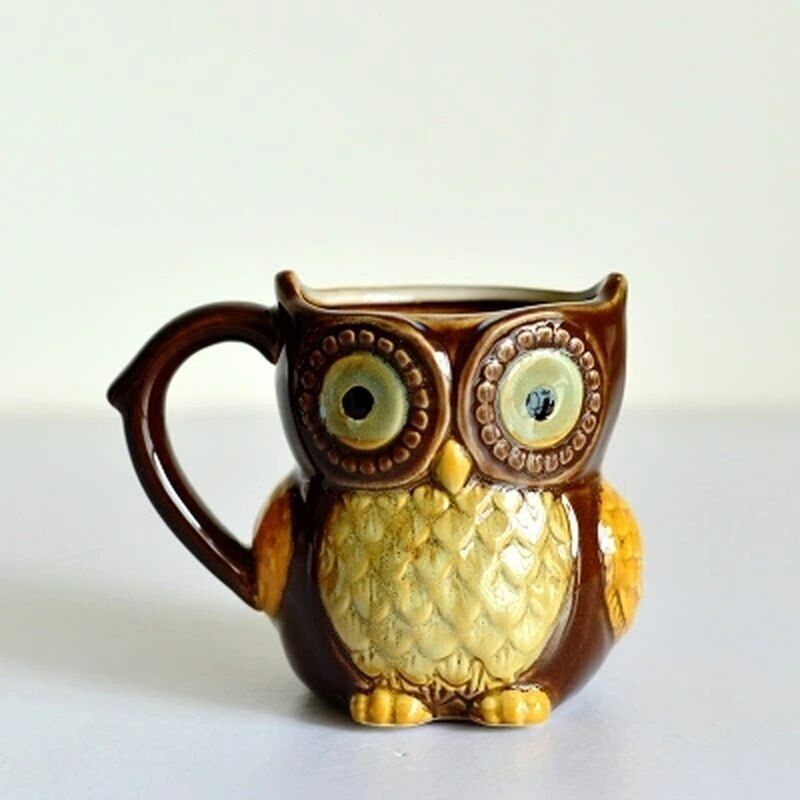 300ml Owl Cartoon Cup Milk Tea Mug Cups Mug Home Office Drinkware Coffee Ceramic Main image