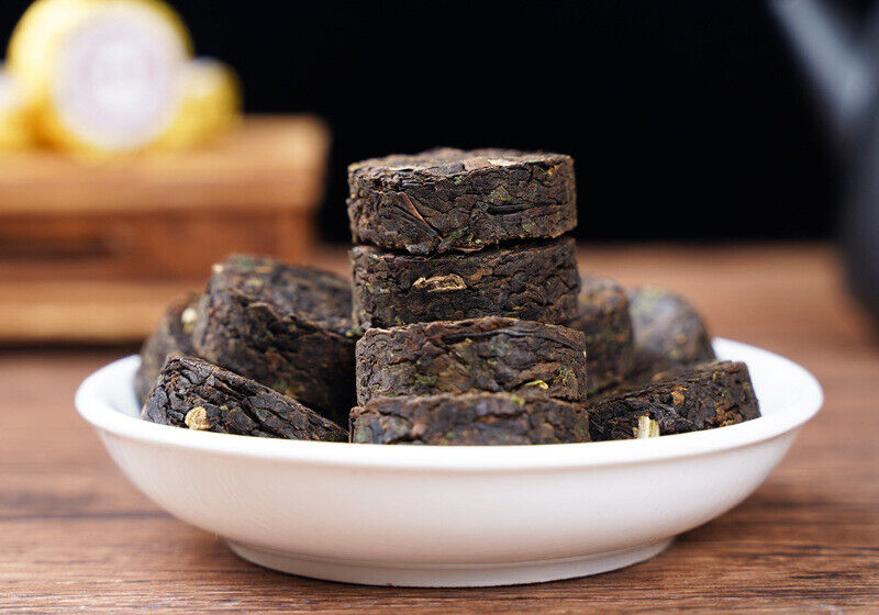 500G Yunnan Pu'er Tea Glutinous Aroma Xiao Tuo Tea Strong Aroma  Aged Ripe Tea