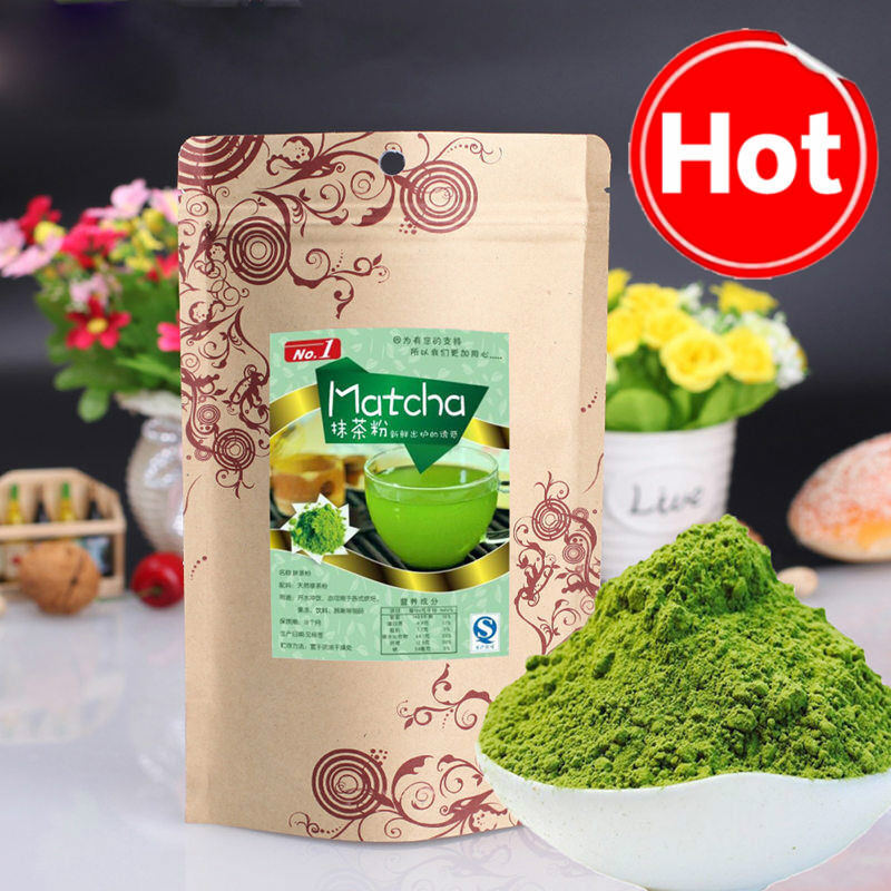 100g Matcha Japanese Natural Organic Green Tea Powder Slimming Tea Green Food 抹茶