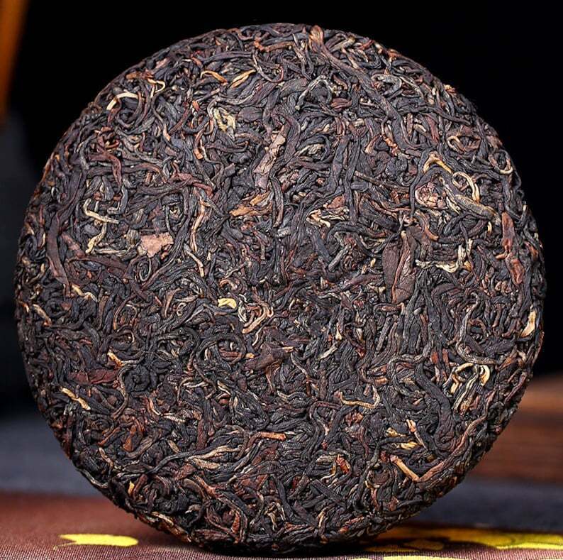 Yunnan Pu'er Tea Banzhang Golden Leaf 200g Mixed Raw Tea Qizi Cake Tea 200g