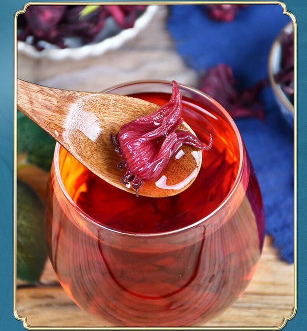HelloYoung Rosehip and Hibiscus Flower Tea with Dried Roses in Tin Can 40g*2