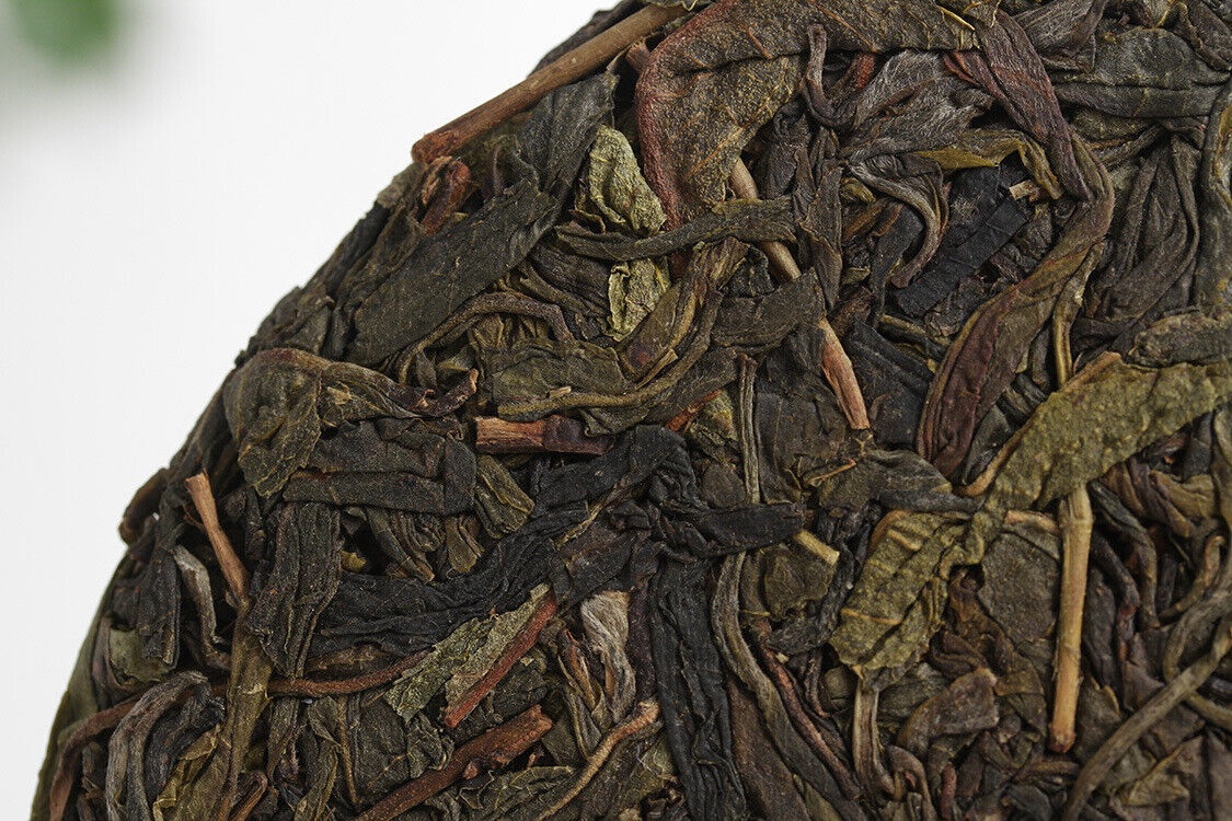 HelloYoung 357g Yunnan Pu-erh Tea Banzhang Big Leaf Pu-erh Raw Cakes Seven Seeds Cake Tea