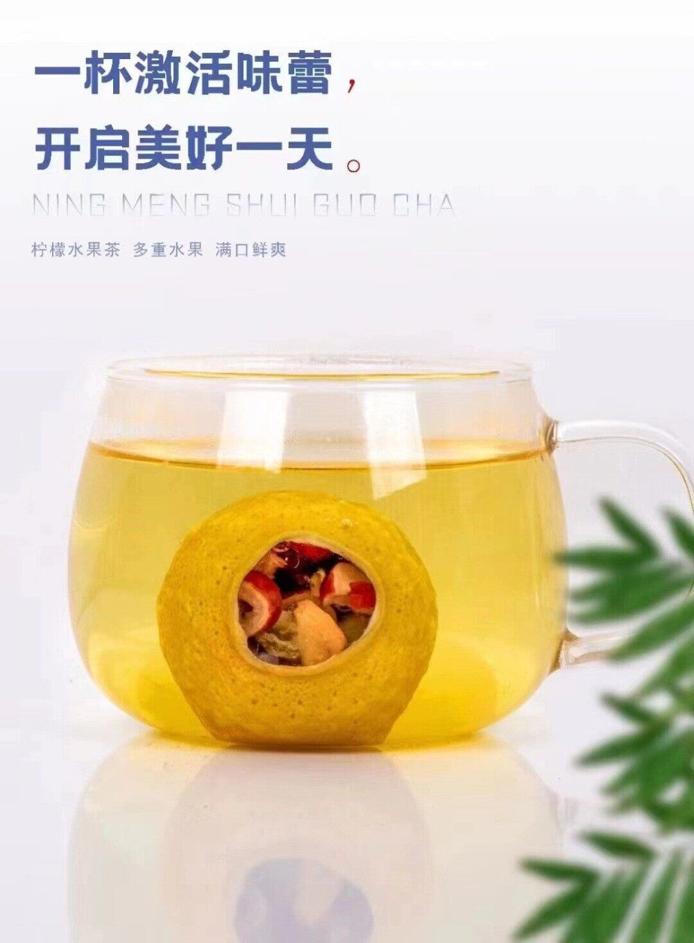 Freeze Dried Lemon Peach Oolong Tea Cold Brew Individual Packs