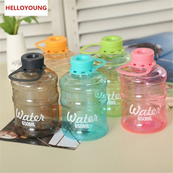 Plastic Bottled Water Bottle Portable Outdoor Drinking Bottle Drinkware Readily