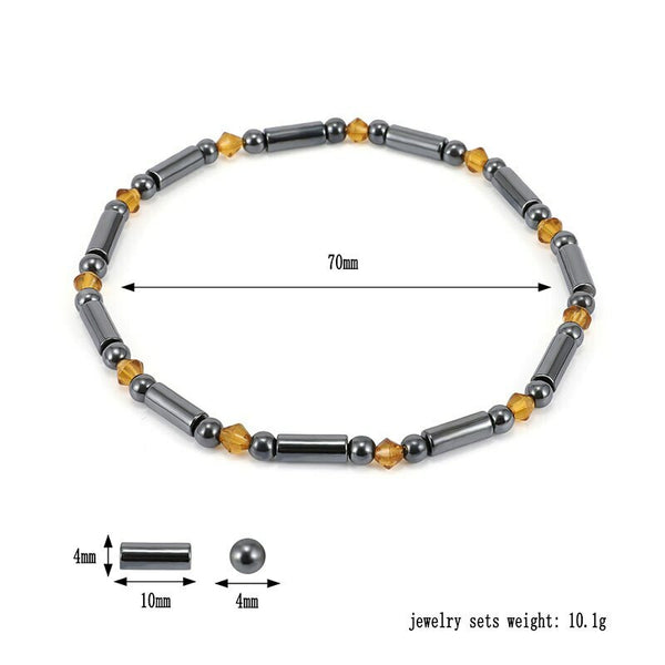 Jewelry Massage Stone Magnetic Therapy Bracelet Anklet Weight Loss Health Care