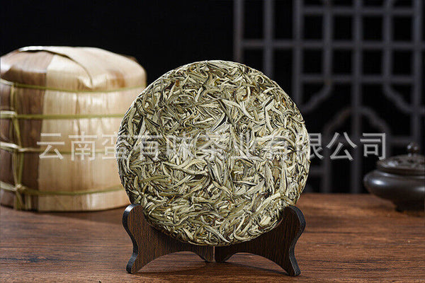 HelloYoung 357g Moonlight White Tea Cake Yunnan Baihao Silver Needle Jinggu Single Bud