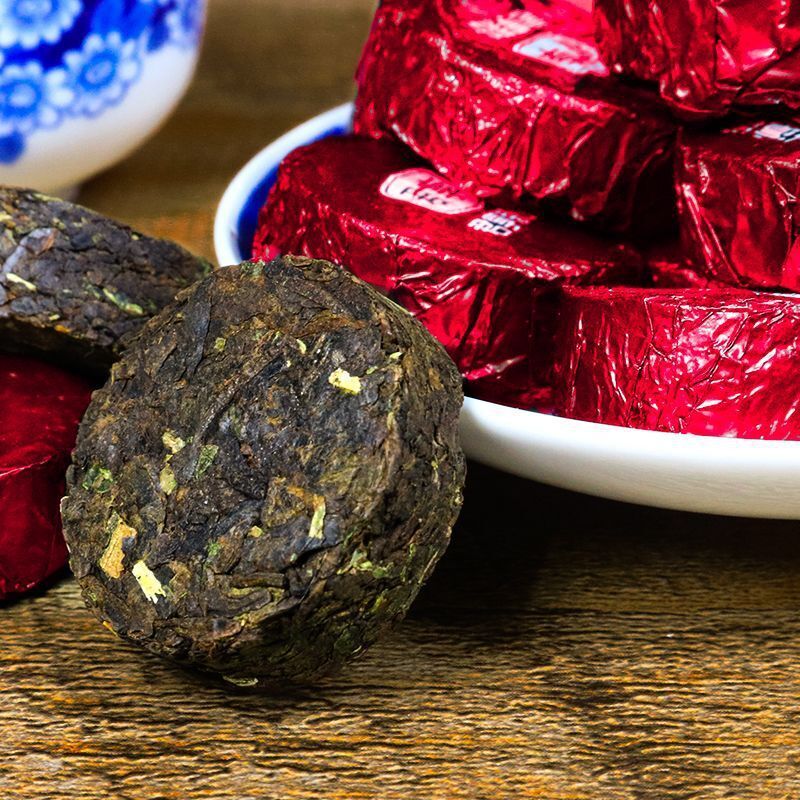 HelloYoung Yunnan Nuoxiang Pu'er Tea Small Tuocha Cake Ripe Tea Grain Packed Black Tea 250g