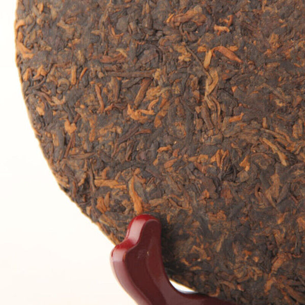 HelloYoung Qizi Tea Cake Old Shu Puerh357g Menghai Early Spring Ripe Puer Nannuo Mountain