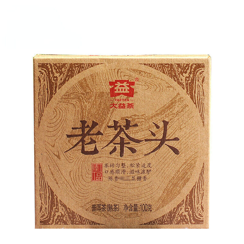 Yunnan Menghai Dayi Pu-erh Lao Cha Tou * 2014 Brick Ripe Puer Tea Brick 100g