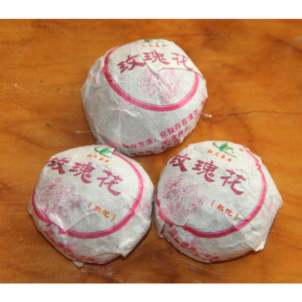 HelloYoung Cooked Tea In Bamboo Packed Health Care 200g Pu'er Tea Mini Tuo Tea [Rose Tuo]