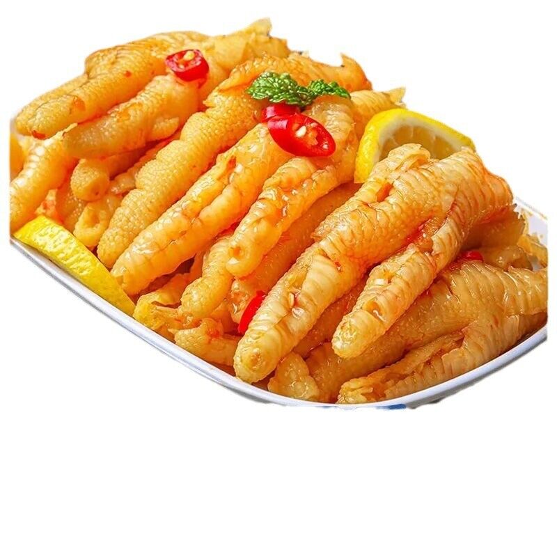 500g Boneless Hot & Sour Chicken Feet  Lemon Flavor Authentic Chinese Snack