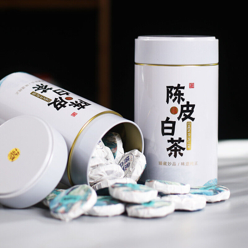 Chenpi White Tea Slice Small Tea Cake Aged Gongmei Biscuit Tea Tin 500g Secondary image