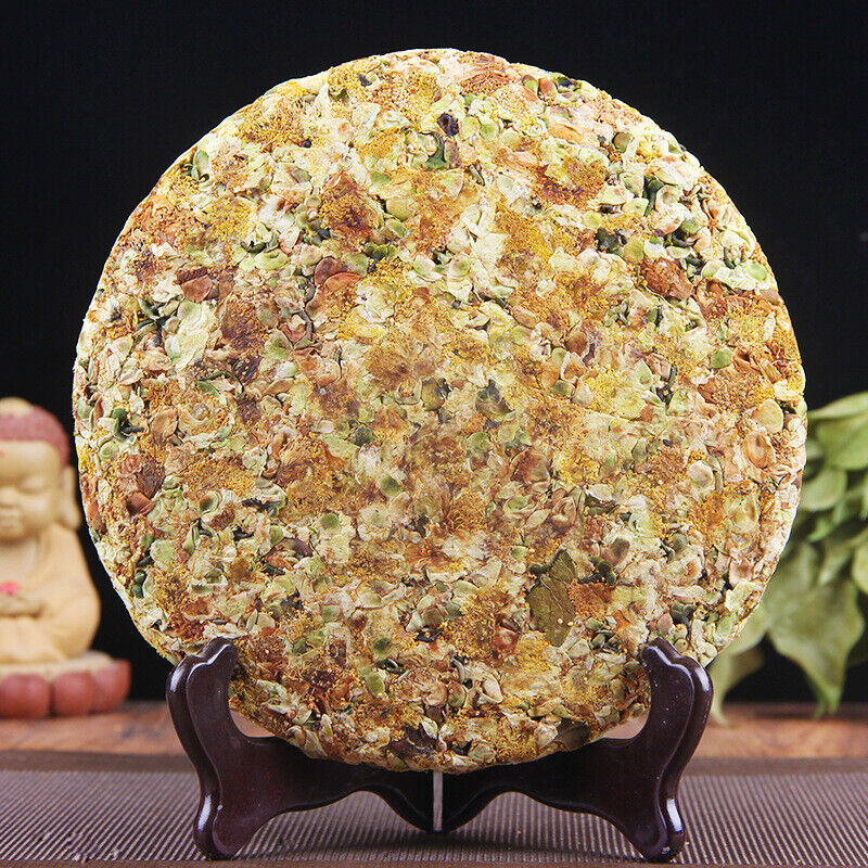 HelloYoung Pu-erh Tea Cake Raw Tea 357g Tea Flower Pu-erh Cake 谷花普洱茶饼生茶357g茶花普洱饼大雪山茶区普洱茶叶