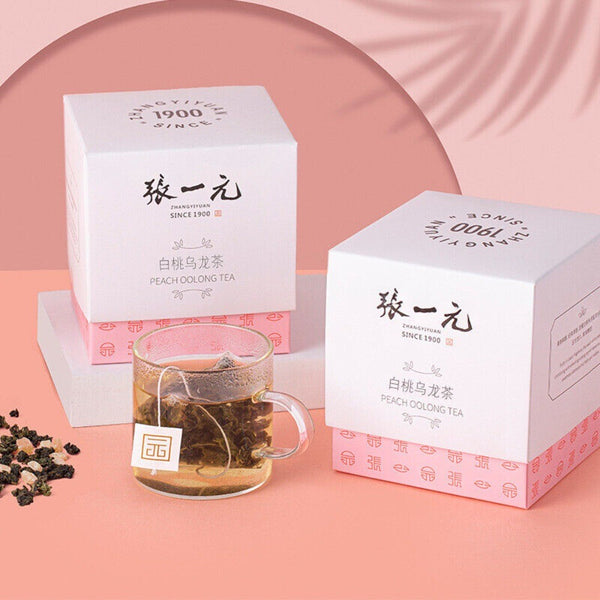 White Peach Oolong Tea Bags 30g Honey Peach Flavor Premium Cold Brew