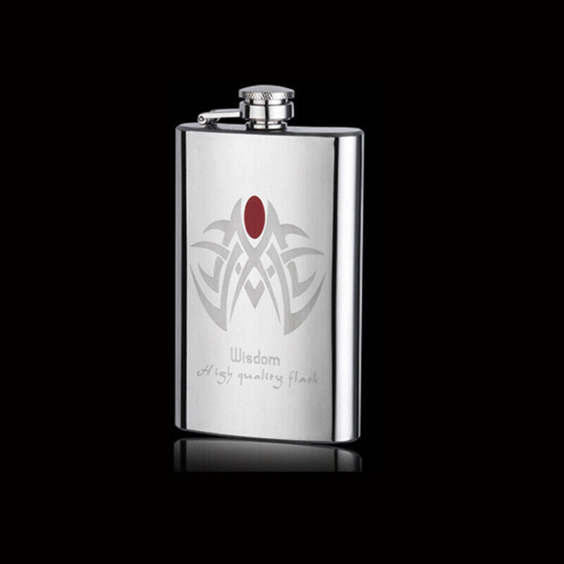 Stainless Steel Liquor Whisky Alcohol Portable Drinkware Flagon  Vodka Hip Flask
