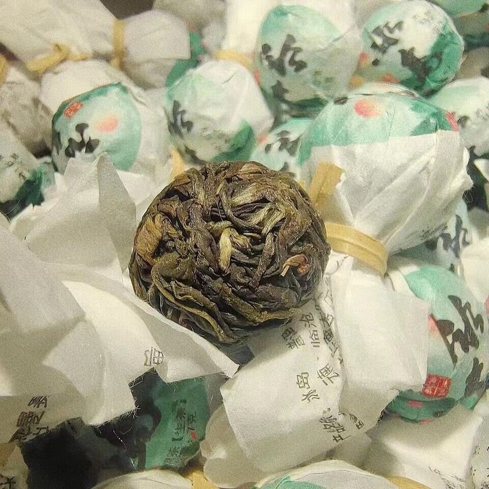 HelloYoung Longzhu Puerh Tea Mint Hetang Pu-erh Tea Raw Tea 500g 7g/pcTea Pu-erh Tea