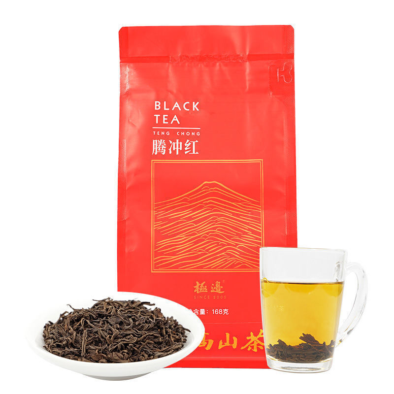 Jijian Tengchong Red Yunnan High Mountain Oolong Black Tea Loose Leaf 168g Main image