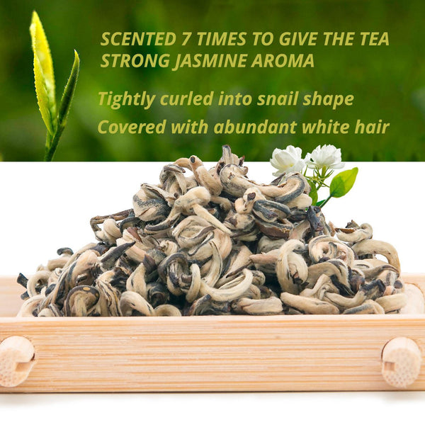 Snail (Yu Luo) Jasmine Green Tea Loose Leaf 100g