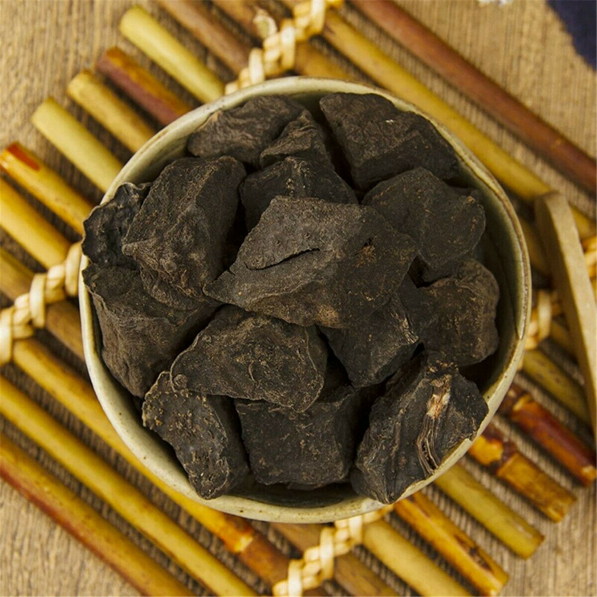 HelloYoung Chinese Herbal Tea He Shou Wu Polygonum Multiflorum Root Herbs Dried Black Beans