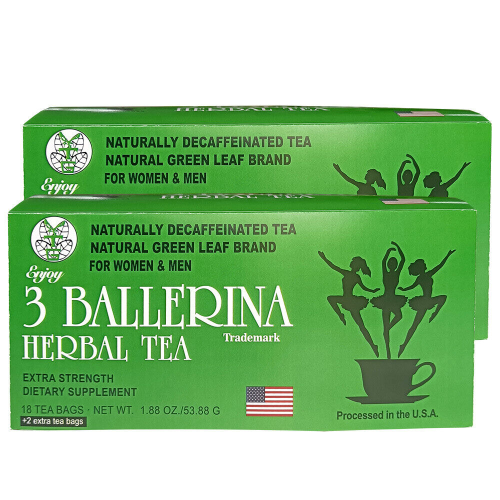 3 BALLERINA TEA Extra Strenght Dietary Supplyment Herb Tea Slimming 18 Bags Secondary image