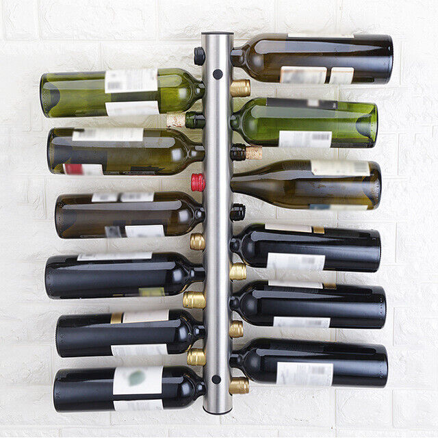 Wine Bottle Holder Display Storage Wine Rack Holders 12 Holes Home Kitchen Bar