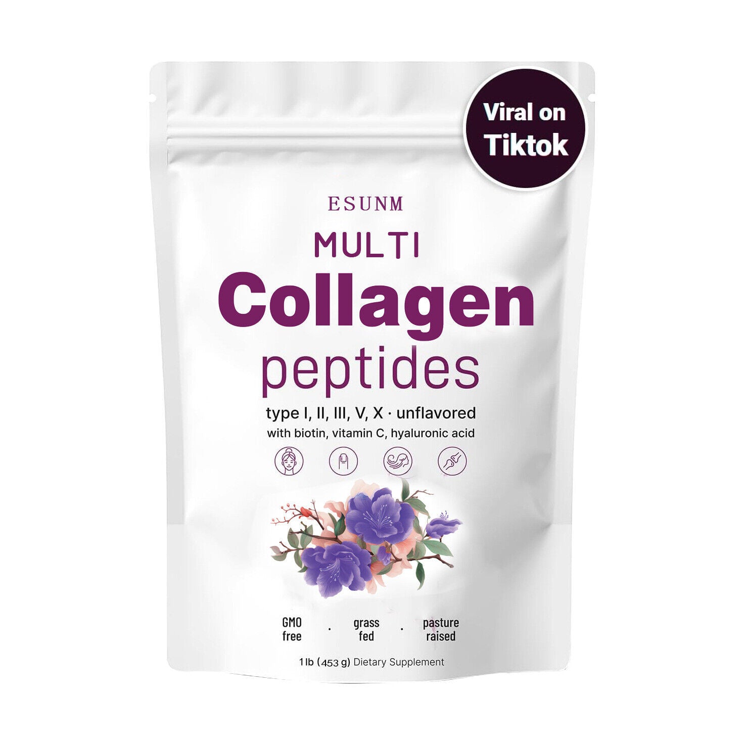 Multi Collagen Peptides Powder-HydrolyzedProtein Peptides (Type l,l,ll,v,X) with