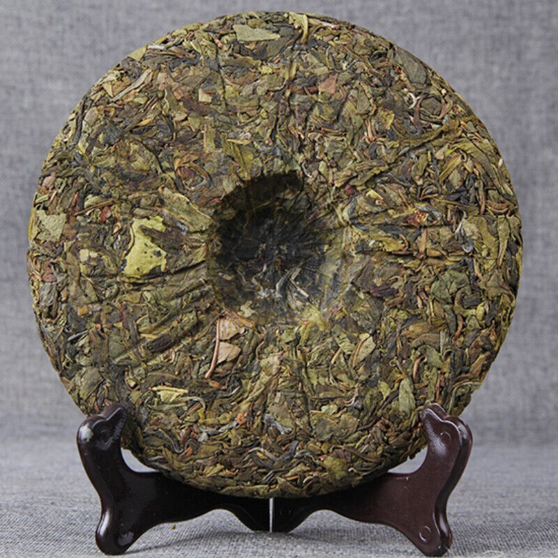 357g Pu'er Raw Tea Wuzhai Golden Leaves Puerh Shengcha Cake Yunnan Pu-erh Tea